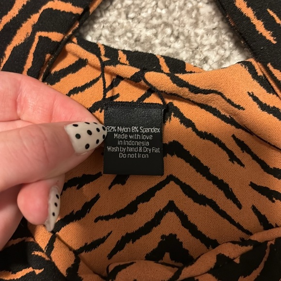 JMP The Label Santorini Halter Wrap One Piece Swimsuit - Picture 3 of 8